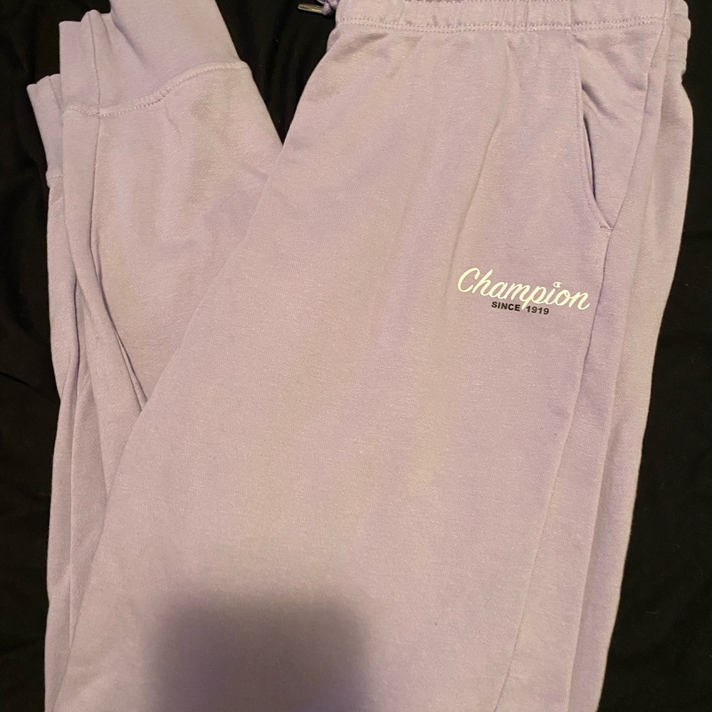 Light purple champion sweatpants womens activewear
